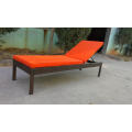 PE Rattan Folding Chaise Lounge Beach Chair